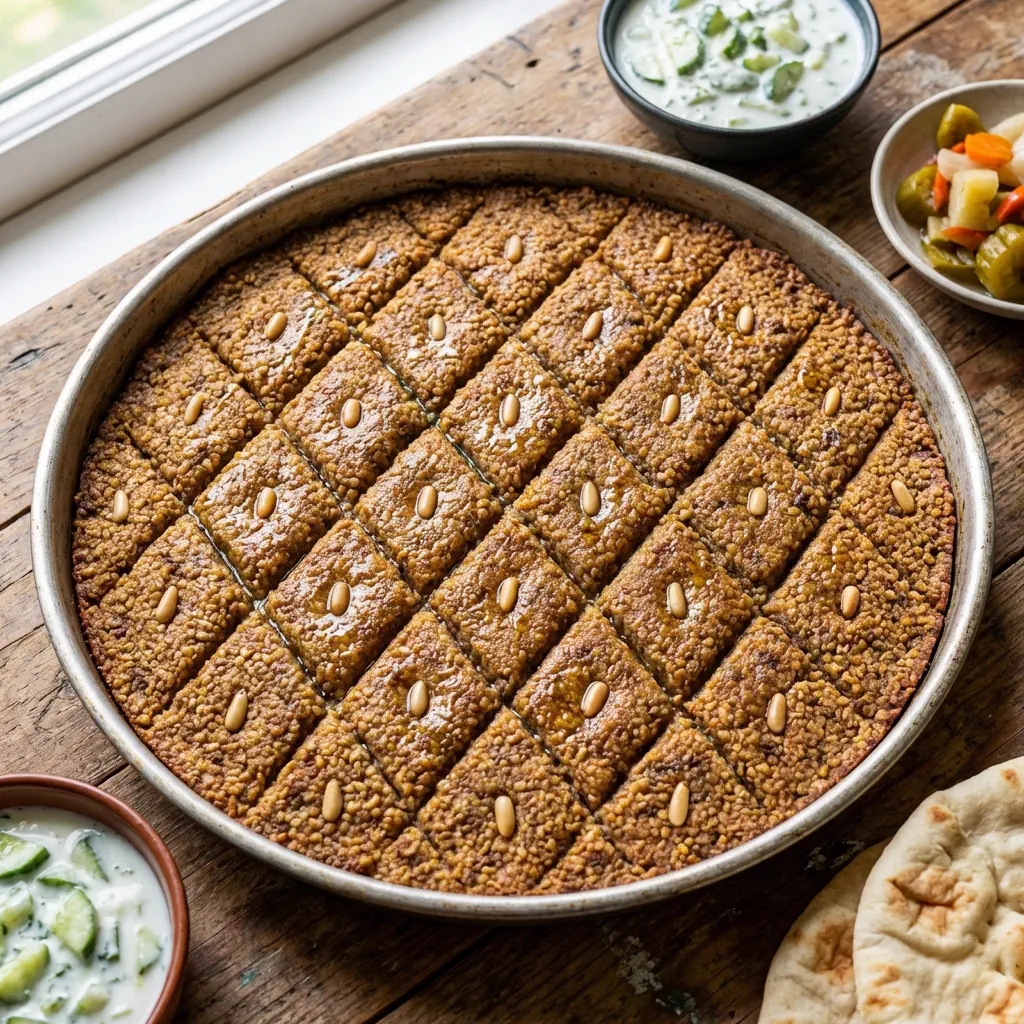 كبة عراقية محضرة على الطريقة التقليدية